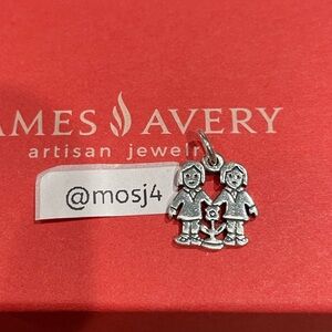 Retired James Avery 2 Girls w/ Flower 🌸 Charm